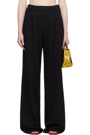 DRIES VAN NOTEN Black Straight Sweatpants