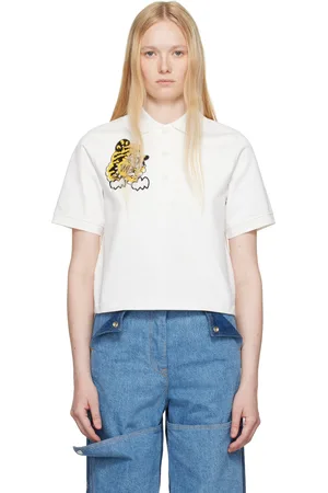 Kenzo White Paris VERDY Edition Embroidered Polo
