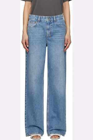 KSUBI Blue Low Rider Krystal Komet Jeans