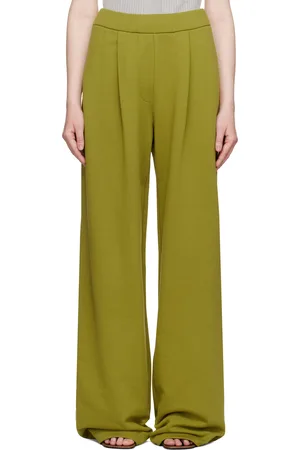 DRIES VAN NOTEN Green Straight Sweatpants