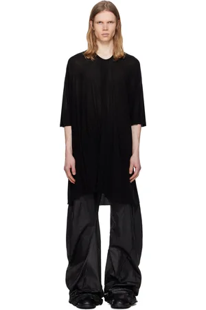 JULIUS Black Anima Drape T-shirt