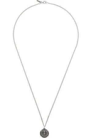 EMANUELE BICOCCHI Silver Lily Coin Necklace