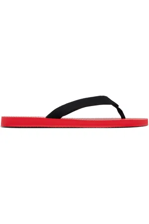 The Row Black & Red Dune Classic Flip-Flops