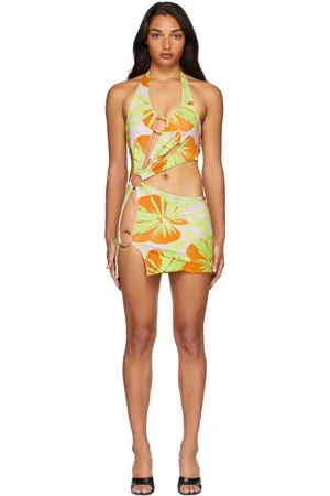 Louisa Ballou SSENSE Exclusive Pink & Green Sex Wax Dress