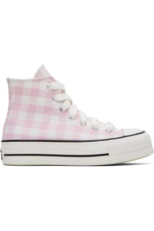 Converse Pink & White Chuck Taylor All Star Gingham Sneakers