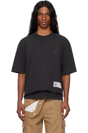 Le PÈRE Black Torn T-shirt