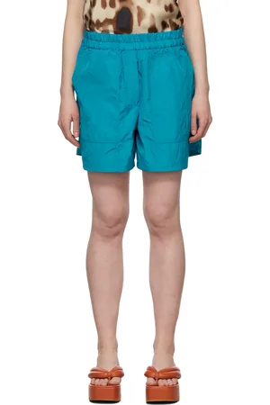 DRIES VAN NOTEN Blue Pool Shorts