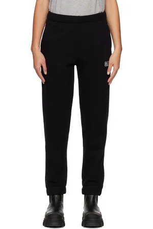 Ganni Black Embroidered Lounge Pants
