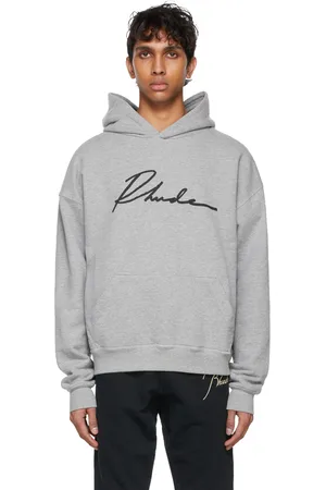 Rhude SSENSE Exclusive Logo Cursive Hoodie