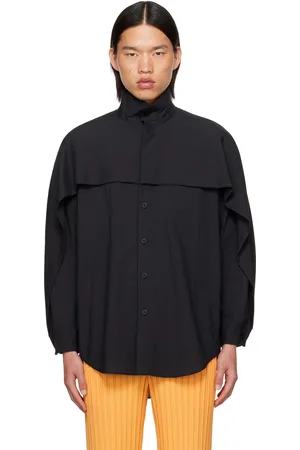 Issey Miyake Black PL Ramie Shirt