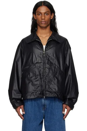 Solid Black Zipper Light Jacket