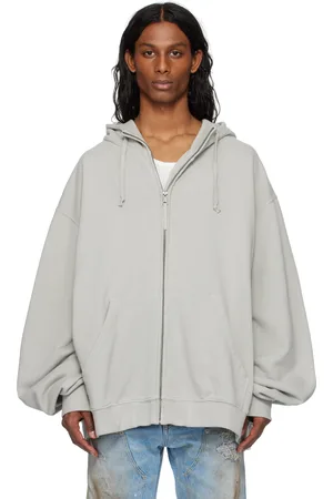 Maison Margiela Gray Numeric Logo Hoodie