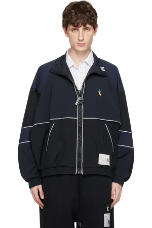 Maison Mihara Yasuhiro Black & Navy Wide Back Track Jacket