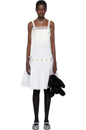 Chopova Lowena White Nohow Nightie Midi Dress