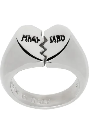 MAGLIANO Silver Broken Heart Mini Ring