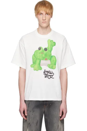 Small Talk White Watercolor Frog S/S T-shirt
