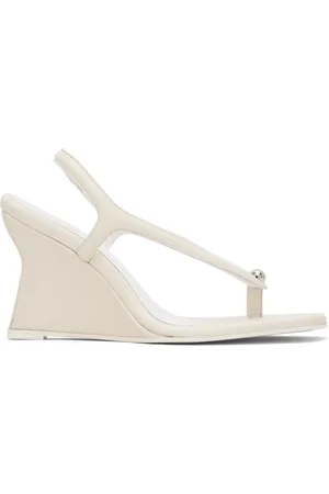 Paris Georgia Off-White Valentina Wedge Heeled Sandals