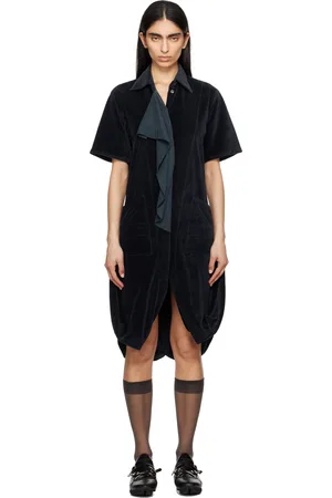 Kiko Kostadinov Navy Quasar Jersey Minidress