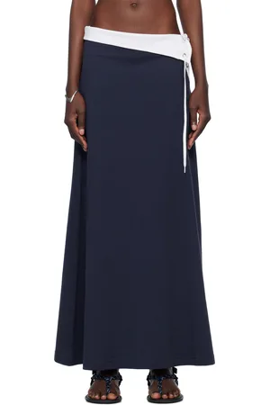 Julie Kegels Navy Polo Maxi Skirt