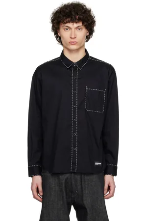 NEIGHBORHOOD Black Hand Stitching LS Shirt