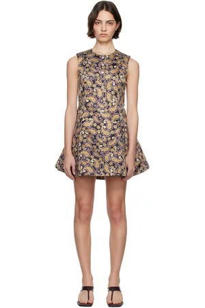J.W.Anderson Multicolor Paisley Print Circle-Skirt Minidress