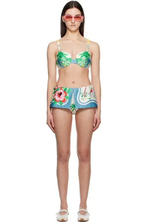 Anna Sui Multicolor Satin Bikini