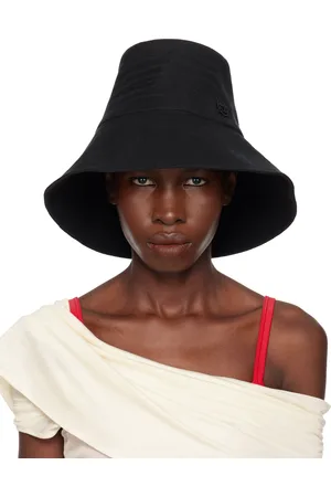 Ruslan Baginskiy Black Embellished Bow Tie Bucket Hat