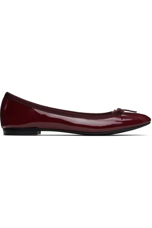 Repetto SSENSE Exclusive Burgundy Cendrillon Ballerina Flats