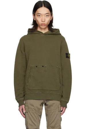 Stone Island Green Patch Hoodie