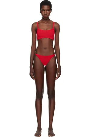 Hunza G Red Tyler Tonal Bikini