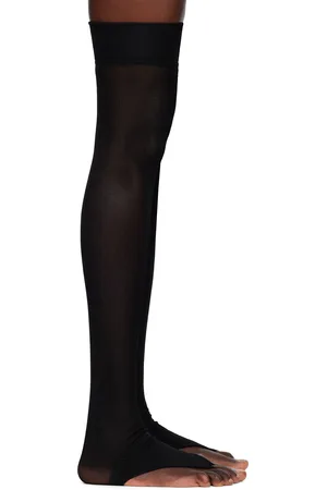 Julie Kegels Black Thong Socks