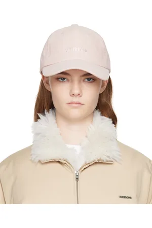 We11 Done Pink Basic Logo Corduroy Cap