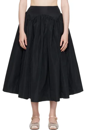 SANDY LIANG Black Torcello Midi Skirt