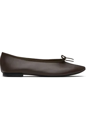 Repetto Brown Lilouh Almond-Toe Ballerina Flats