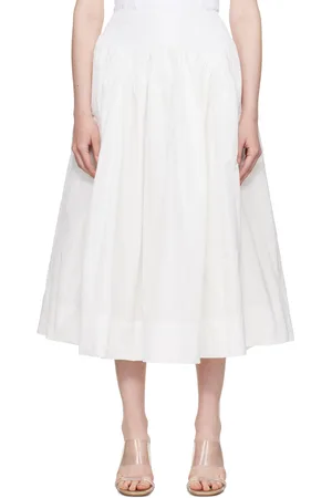 SANDY LIANG White Torcello Midi Skirt