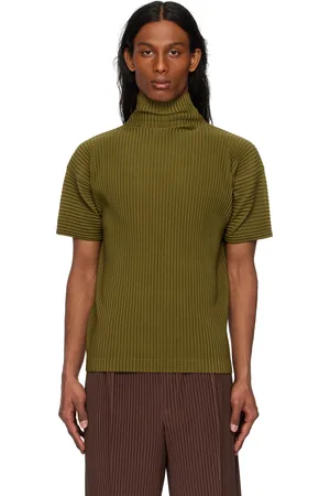 Issey Miyake Khaki Color Pleats T-shirt