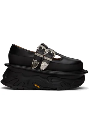 TOGA PULLA Black Platform Mary Jane Oxfords