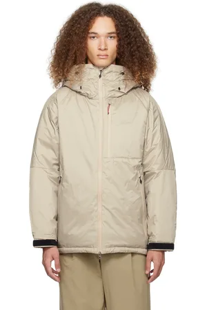 Nanga Beige Raglan Sleeve Down Jacket