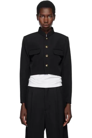 Comme des Garçons Black Wool & Polyester Doeskin Blazer