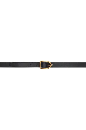 Tom Ford Black Angled Buckle Belt