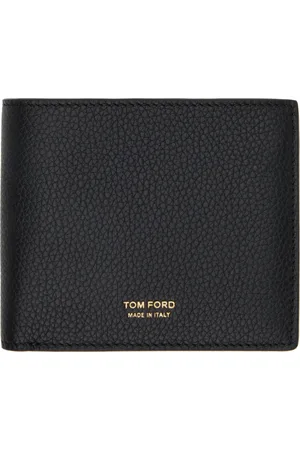 Tom Ford Black Grain Leather Classic Bifold Wallet