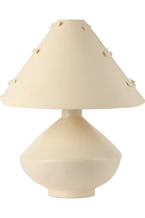 Los Objetos Decorativos Beige Ceramic Large Lamp