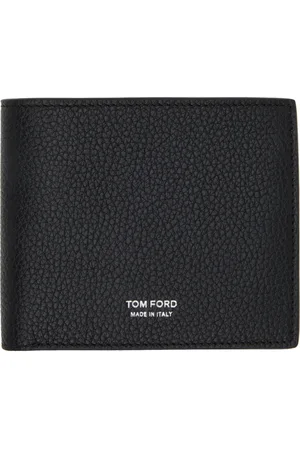 Tom Ford Black Grain Leather Classic Bifold Wallet
