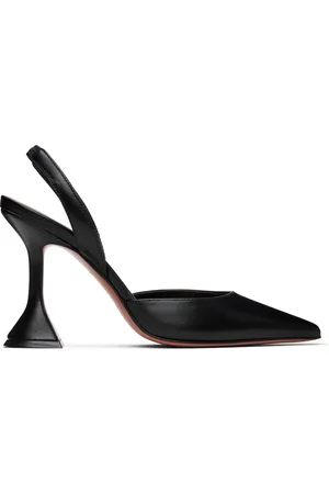 Amina Muaddi Black Holli Sling 95 Heels