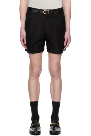 Tom Ford Black Cotton Tailored Shorts