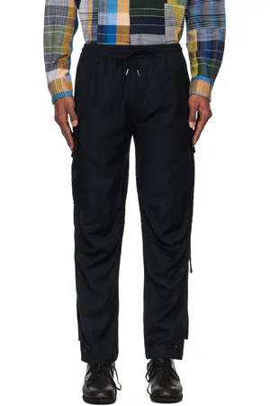 Maharishi Black 6068 Merino Wool Track Cargo Pants