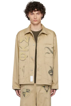 NEIGHBORHOOD Beige Memorial Coverall Jacket