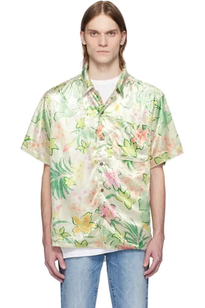 Cout de la Liberte Green & Off-White Bowling Shirt