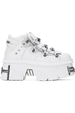 Vetements White New Rock Edition Platform Sneakers