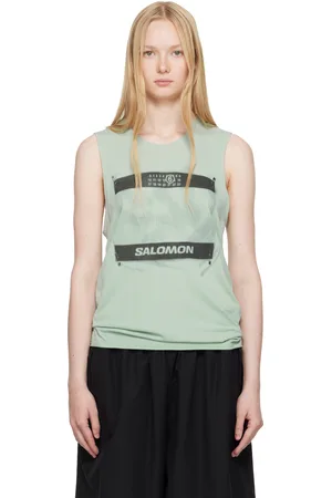 Maison Margiela Blue Salomon Edition Abstract Print Sport Top